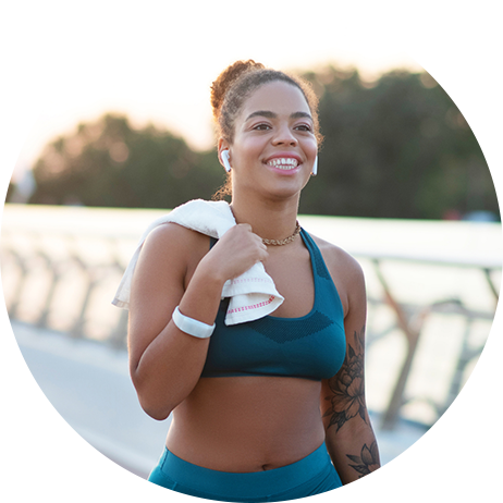 Woman exercising Woman exercising