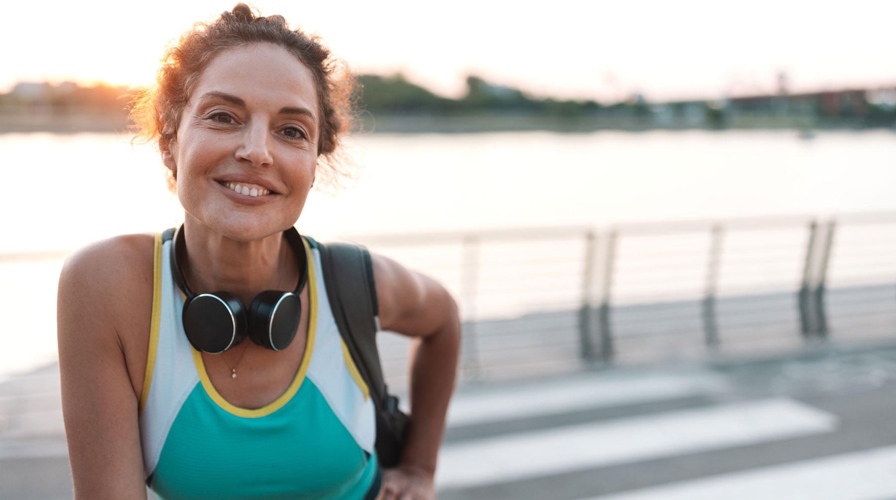 Woman with headphones