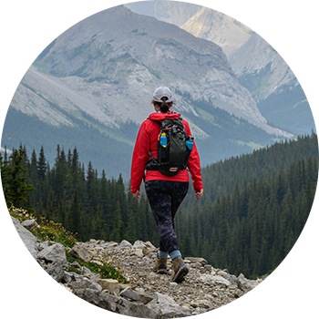 Woman hiking Woman hiking