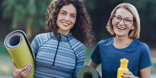 Two active women Two active women